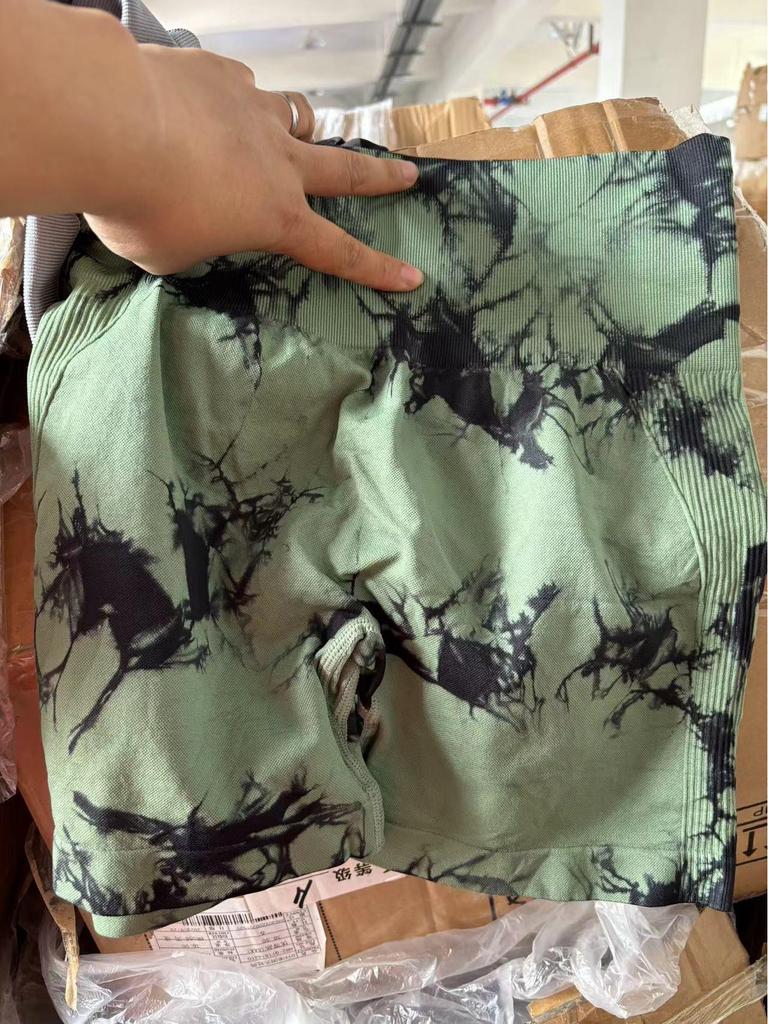 Women's Summer Tie-Dye High-Waisted Butt-Lifting Yoga Shorts