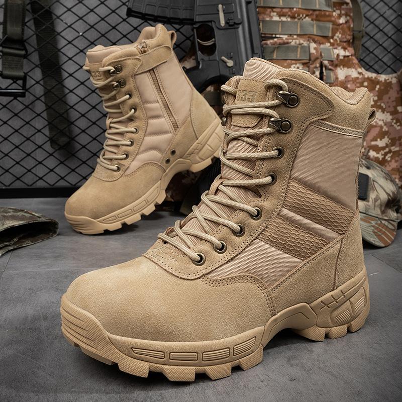 Autumn and Winter High-top Combat Boots Hiking Boots Training Camping Summer Camp Special Forces Martin Boots