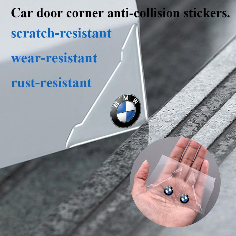 4Pcs Car Door Corner Cover Bumper Crash Protection Stickers For BMW E60 E46 E39 E38 E90 E36 F30 E30 E31 E34 F10 F20 E87 E92