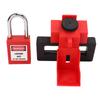 Breaker Lockout Device Strong Nylon Metal Impact Resistant Easy Operation Clamp On Breaker Lockout with Padlock