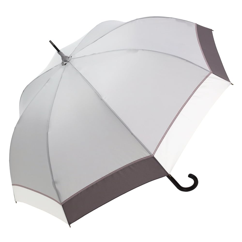 

Зонт большой сращенный длинный трудно намокающий серый x угольный [китайский модерн], женский, кайма, трехцветный, зонт, глубокий, (Трехцветный серый)