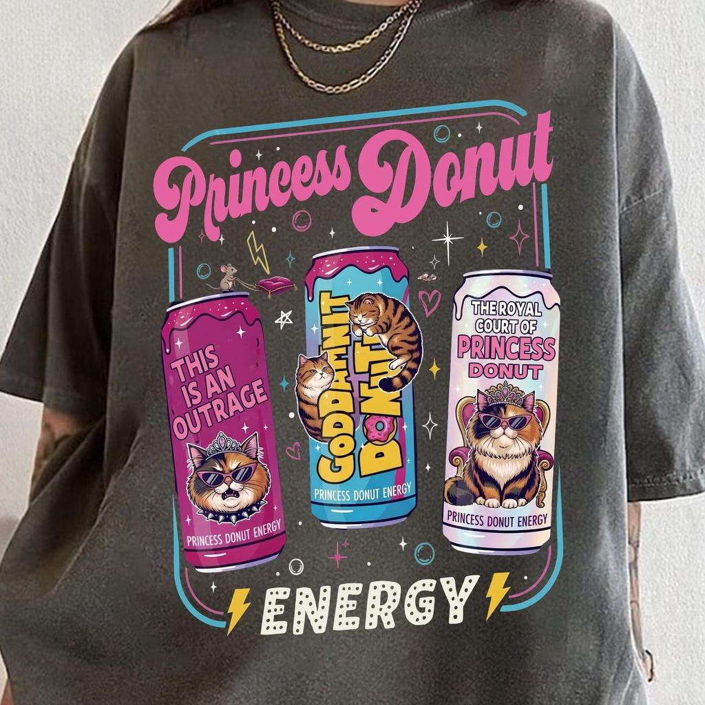 Dungeon Crawler Carl Shirt, Princess Donut Energy Drink, This Is An Outrage Shirt, Goddamnit Donut, New Achievement Tee, Ride or Roar Tee