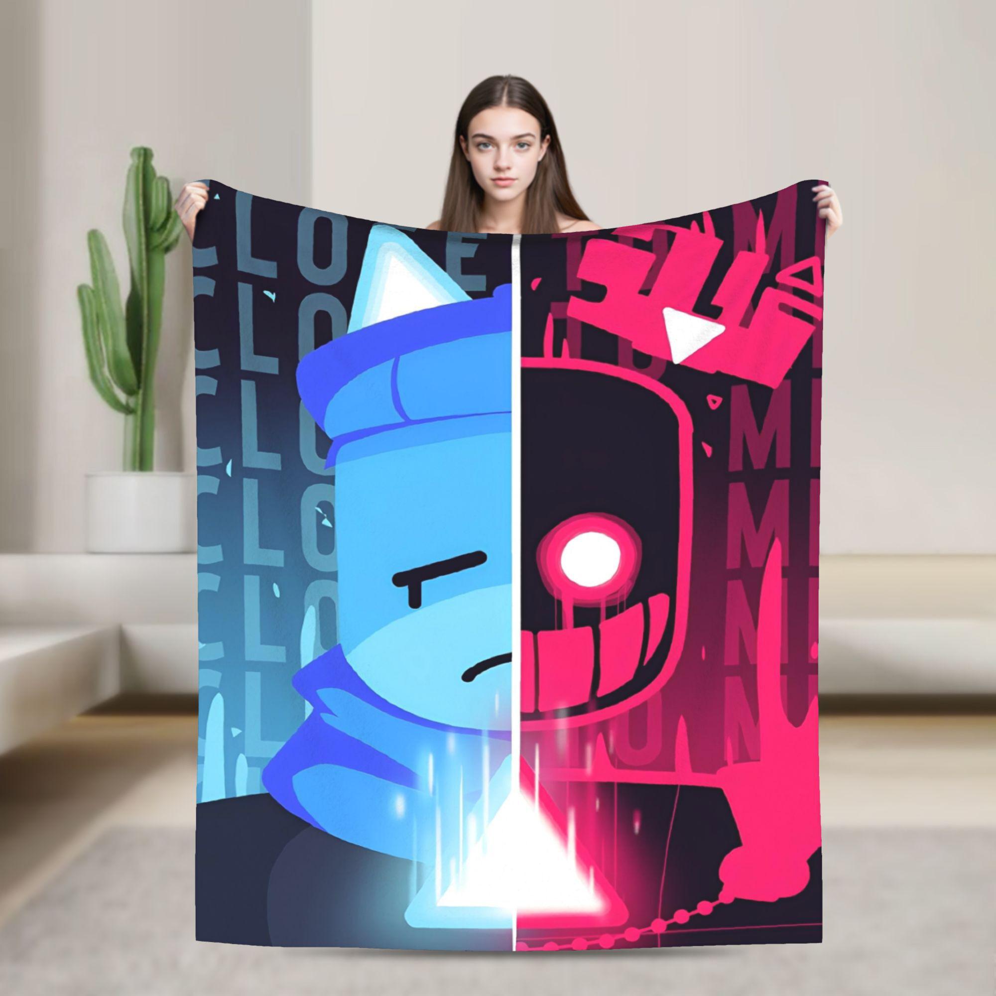 

Shedletsky Blame John Forsaken Fuzzy Blankets Meme Robloxs Awesome Throw Blankets for Sofa Bedding Lounge 125*100cm Bedspreads 30x40in