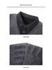 Dad's Winter Warm Chenille Knitwear: Men's Fleece-Lined Two-Piece Sweater with Thick Shirt Collar for Autumn/Winter.