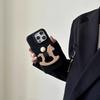 Creative Retro Trojan Bracket Ring Buckle Soft Case For iPhone 16 15 Pro Max 14 Plus 13 12 11 Funny Leather Litchi Pattern Cover
