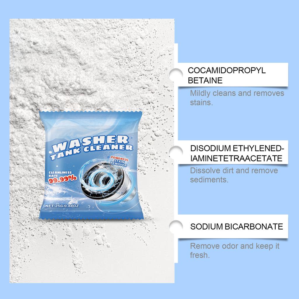 Jakehoe Powerful Washing Machine Cleaning Powder Multi-effect cleaning powder for washing machine tubs to remove dirt and odors