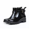 Comemore Girl Wasserdichte Gummi-Wasserstiefel Damen Stiefelette Rutschfeste Regenstiefel Damen 2024 Herbst Frühling Neue Regenschuhe Rot 41