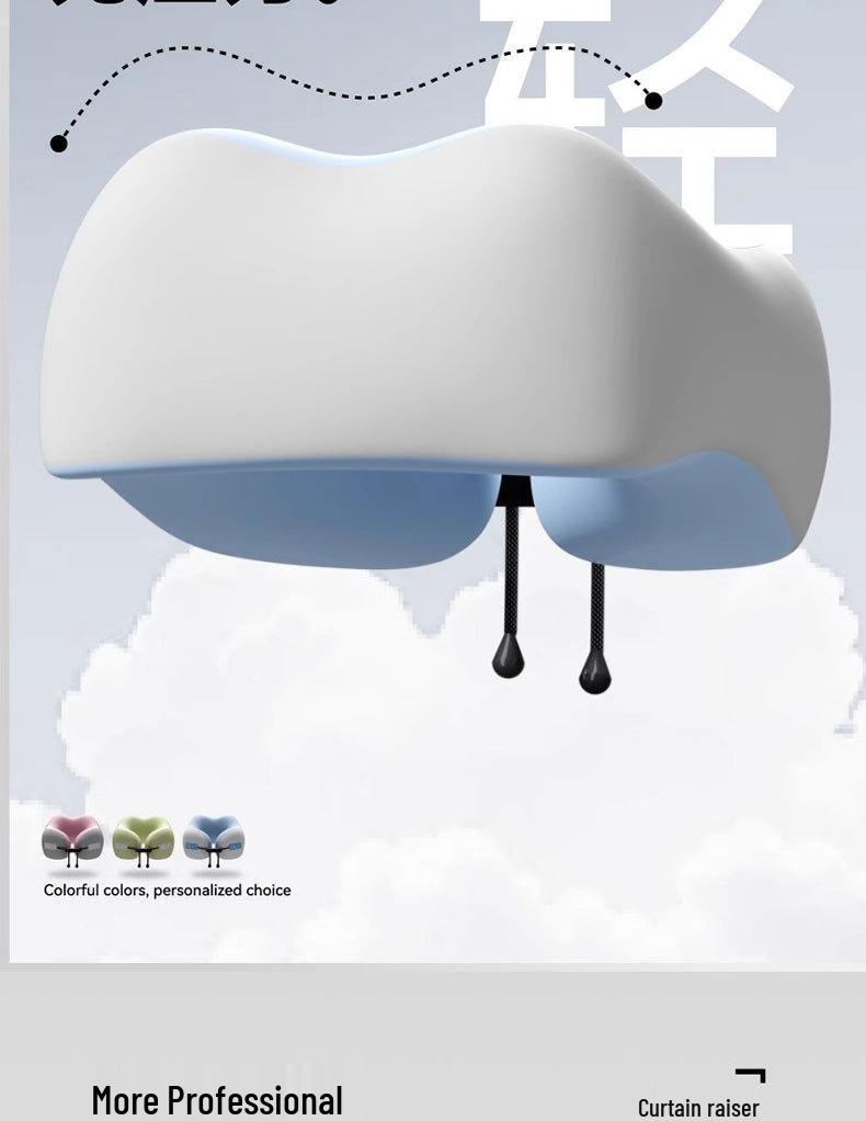 Portable U-shaped Memory Foam Neck Support Pillow for Travel and Long Trips