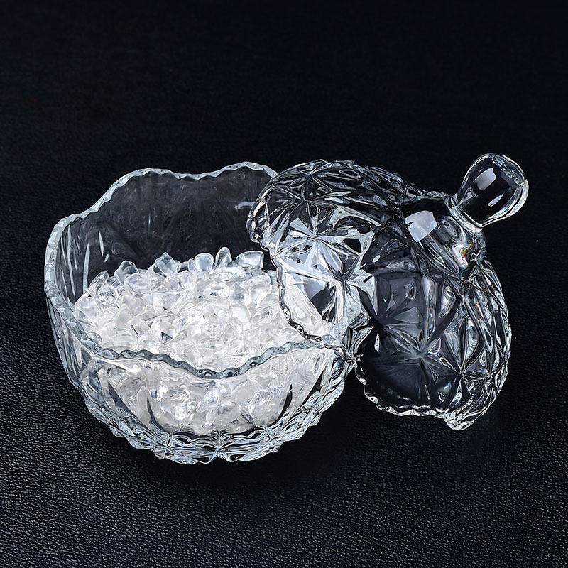 Natural White Crystal Tumbled Stone Bracelet & Purifying Storage Bowl