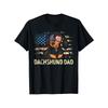 European Sizes Dachshund Dad" Graphic Tee - Ultra Soft, Breathable & Moisture-Wicking Men's T-Shirt | Casual Crew Neck