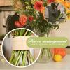 2pcs Ikebana Stem Holder for Vases Flower Arrangement Bouquet Arranger, Green