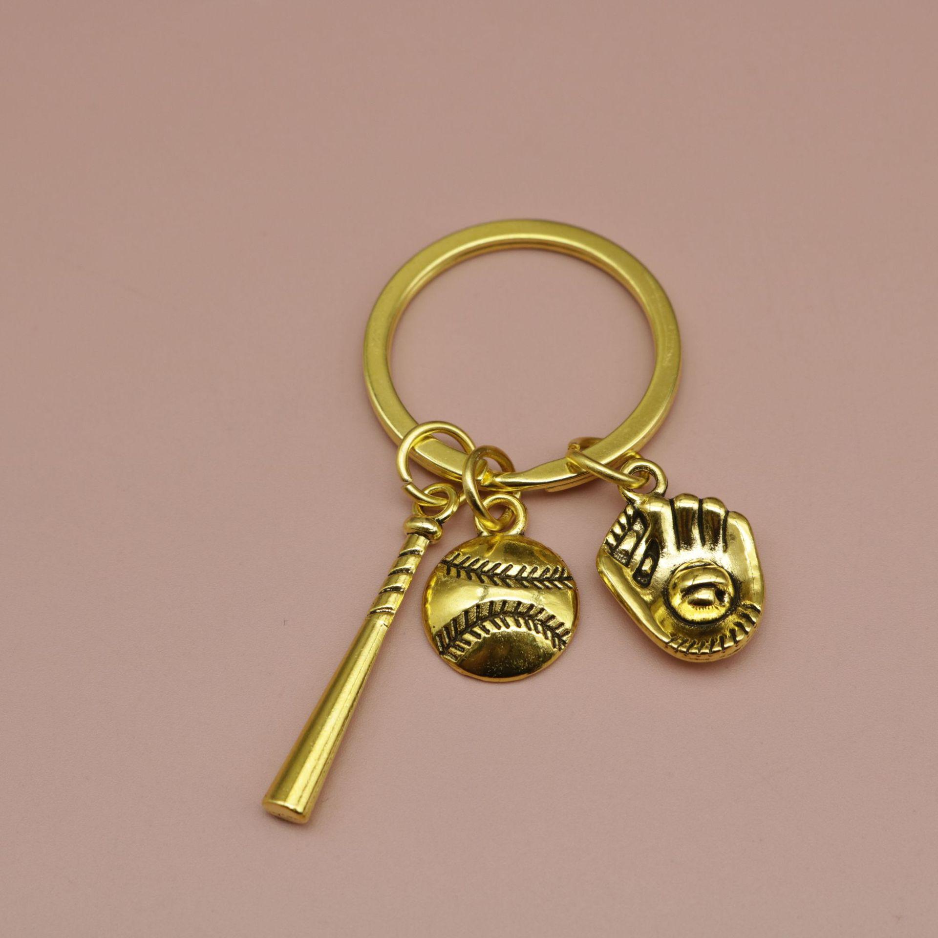 Baseball Bat & Glove Keychain Pendant - Popular Foreign Trade Gift