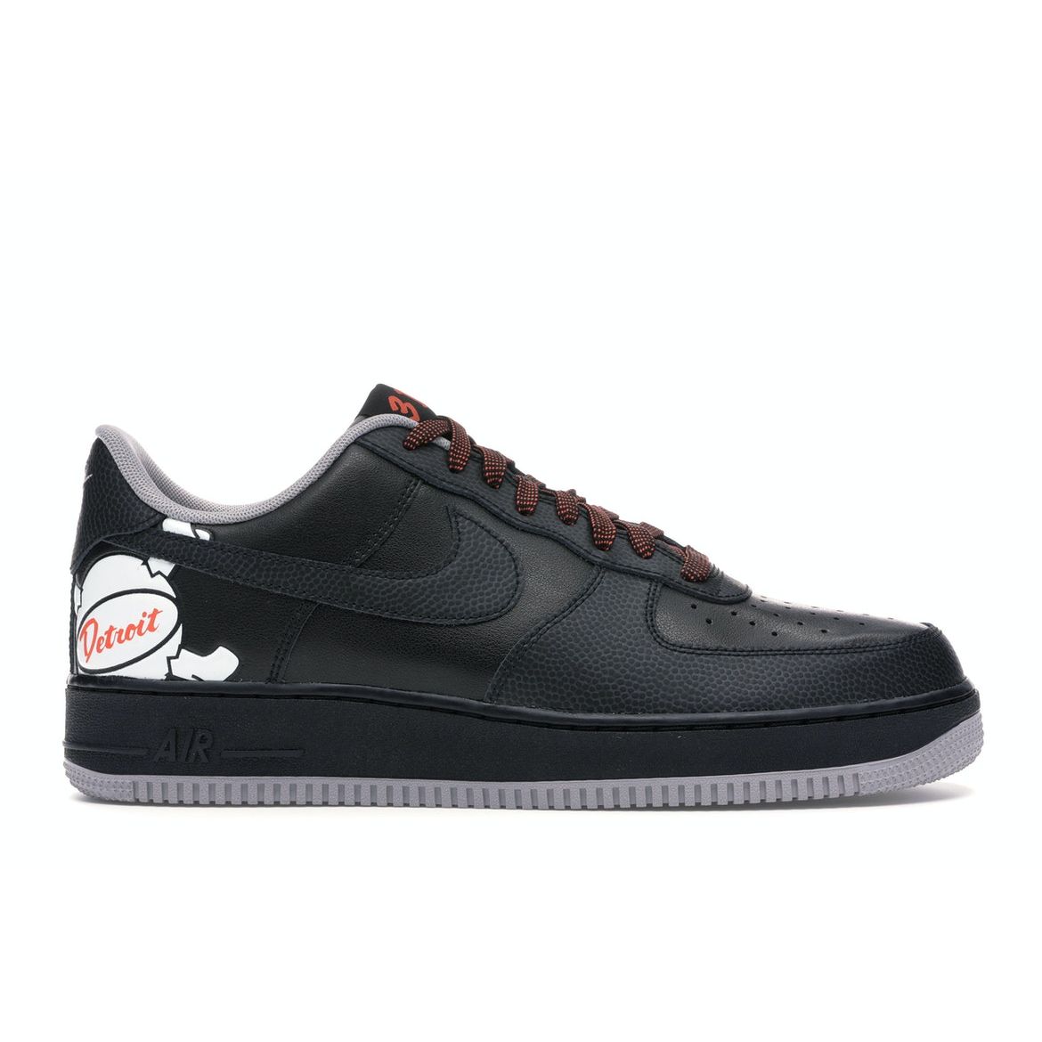 

Мужские кроссовки Nike Air Force 1 Low Detroit Away Black Atmography-Grey-Turf Orange CD7789-001