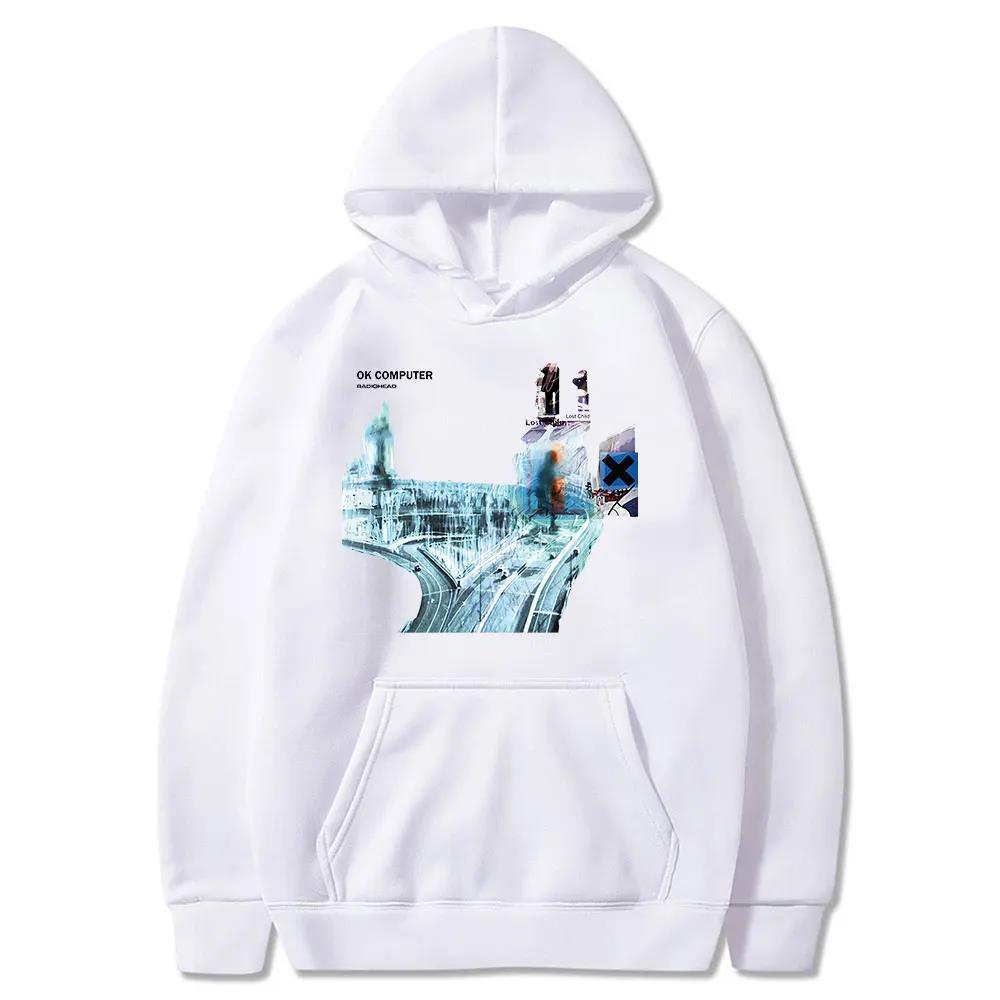 New Radiohead Ok Computer Cd Lp Vinyl Poster In Rainbows Thom Yorke Fashion New Style Popular Classic Hoodies Couple Streetwear