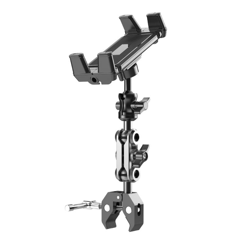 

Aluminum Tablet Holder Stand Phone Clip Holder 360 Degree Rotatable Home Desktop Holder Folding Bracket for Tablet 1