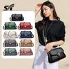 Women's bag, high-end clamshell messenger bag, light luxury temperament, single shoulder women's backpack, fashionable and simple small square bag.
