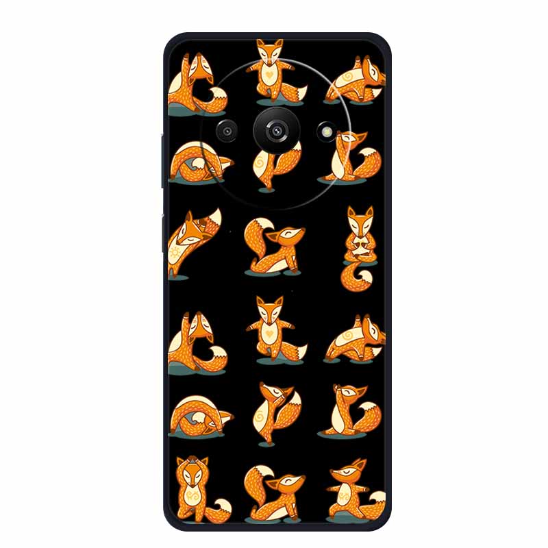 

Funda For Redmi A3x Case Cute Cartoon Cat Black Silicone Soft Phone Case For Xiaomi Redmi A3x Back Cover Cases RedmiA3x A3 A 3x Redmi A3x