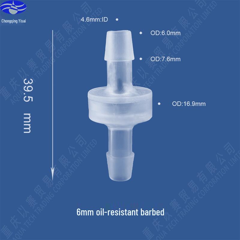 Ozone & Oil Resistant Plastic Check Valve / Stop Valve / Non-Return Valve