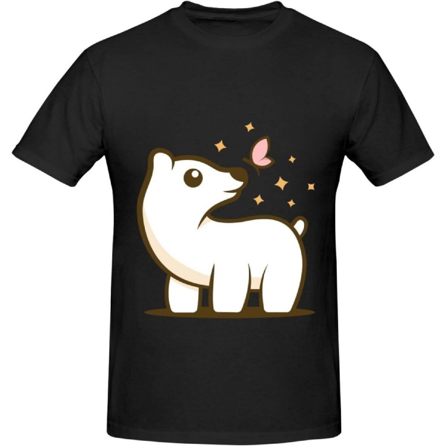 Polar Bear T-Shirt Cotton Short Sleeve for Men Women T-Shirt(1) XXXXXL разноцветный