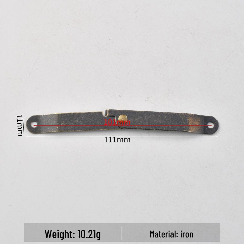 Silver Antique-Style Chinese Wooden Box Hinges