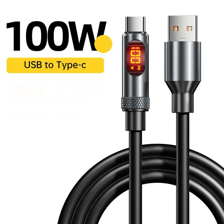 240W Max Digital Display Fast Charge Cable with Aluminum Alloy Case, 480Mbps, Type-C To Type-C for 17 16 15 Pro Max