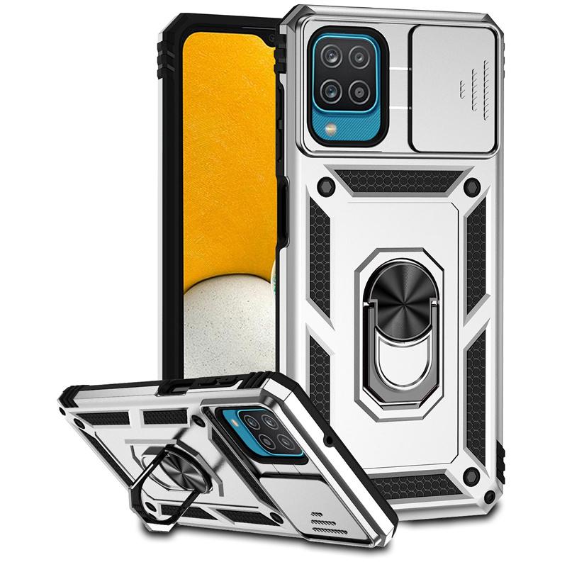 Armor Slide Camera Case For Samsung Galaxy A12 A22 A32 A52 A72 M33 M53 M23 Magnet Holder Ring Cover For GalaxyA52S  A 32 Funda
