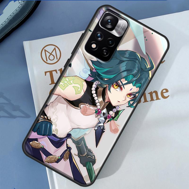 Genshin Impact Xiao Case For Xiaomi Redmi 14C 13C 10C 12C Redmi Note 13 14 Pro 12 11 9 10 9S 10S 11S 12S Cover