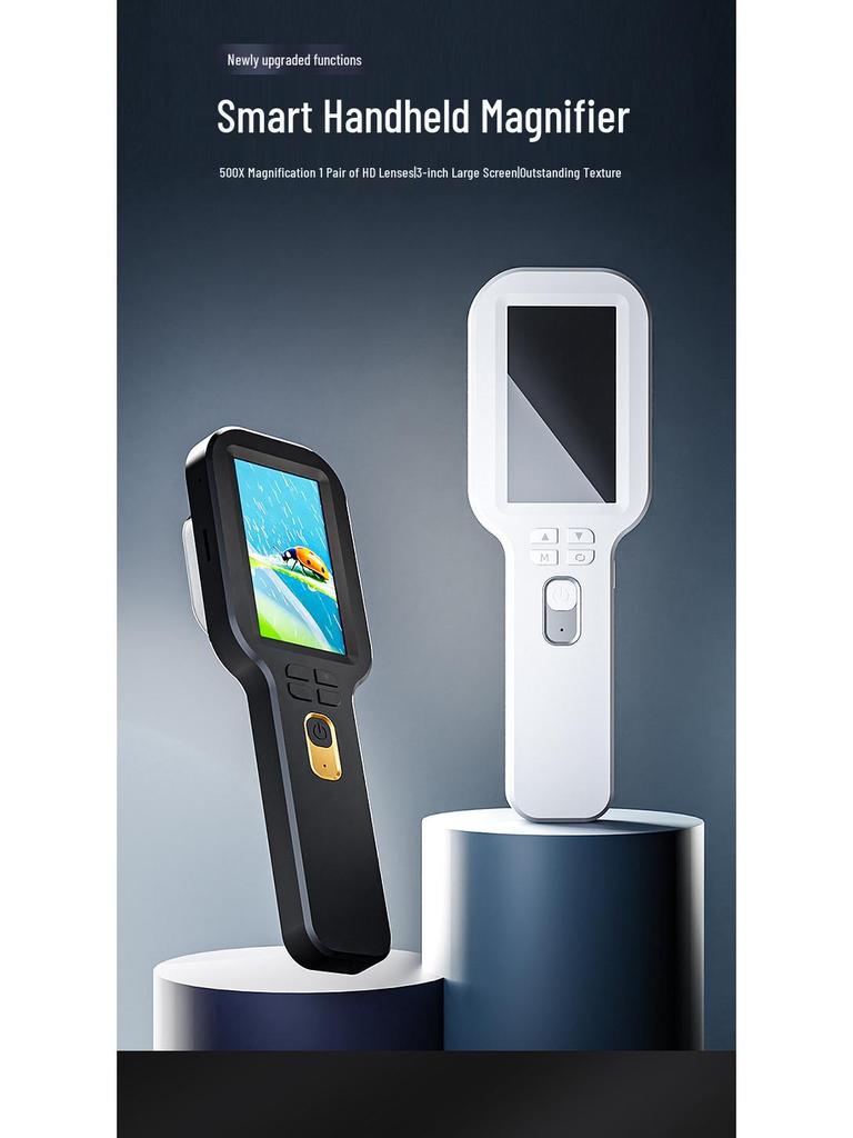 Lupa HD z podwójnym obiektywem do użytku zewnętrznego: Ręczny do zdjęć, filmów, czytania i identyfikacji antyków.