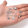 10pcs/lot Stainless Steel Charms Steel Color Pendants Butterfly Tree Heart Charms DIY Lucky Necklace Bracelet Jewelry Making
