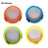 Durable Fine Holes Bright Color Sprout Lid Mason Jar Plastic with Stainless Steel Screen for Household
