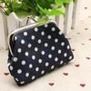 Change Purse Dots Canvas Pouch Small Purse Wallets Coin Bag Linen Coin Purse Korean Money Bag