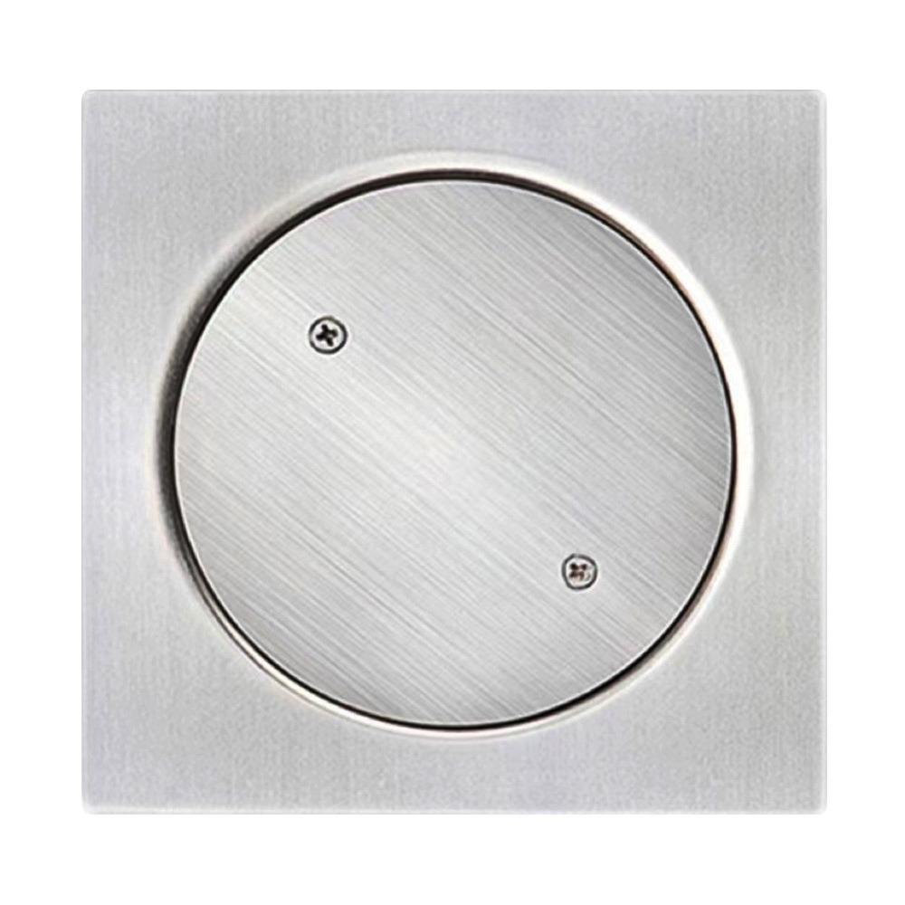 Square Shower Floor Drain with Cleaning Port Drainage Port Durable Cleanout  Floor Drain  Bathroom