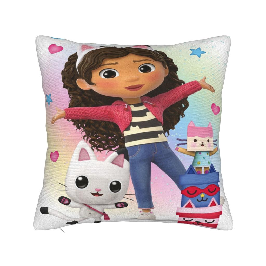 Decorative Pillow Covers G-Gabbys Girl Dollhouse Merch Living Room  Throw Pillow Case Cover Square Multi Size