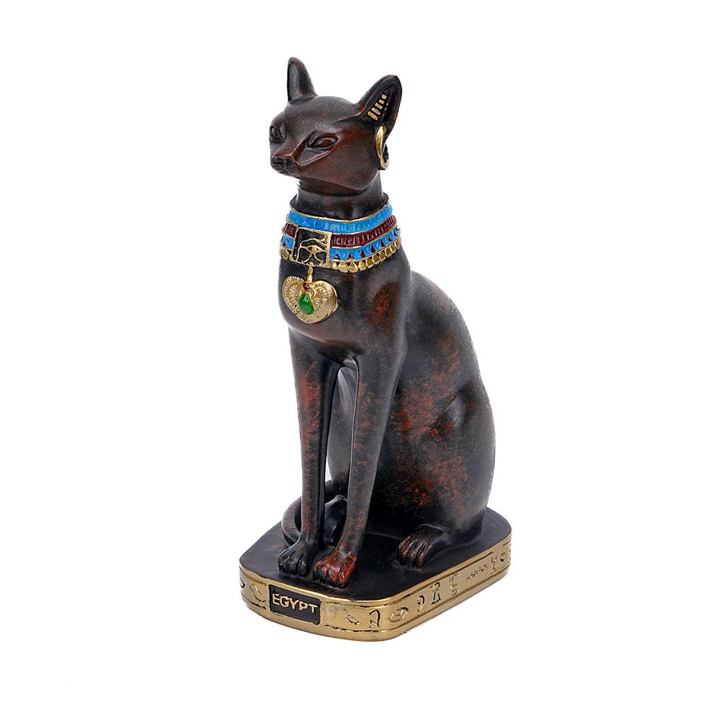 

3D Орнамент Богині Бастет для Домашнього Декору – Ідеально підходить для Вітальні, Винної Шафи, Входу або Спальні Large (11.5*8.8*23.3 cm)