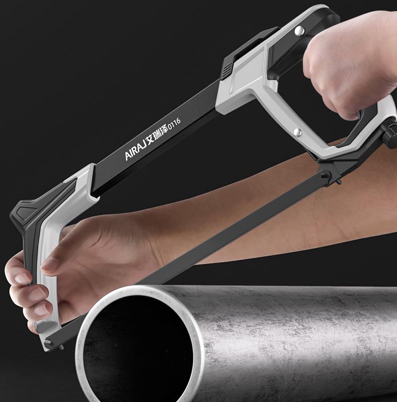 Compact Household Handheld Hacksaw with Iron Blade and Frame