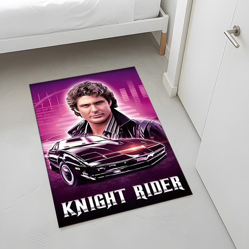 Knight Rider (5) Rug Suitable For Living Rooms Bedrooms Computer Rooms Dining Areas And Placement Under Tables And Chairs Also An Ideal Choice For Off