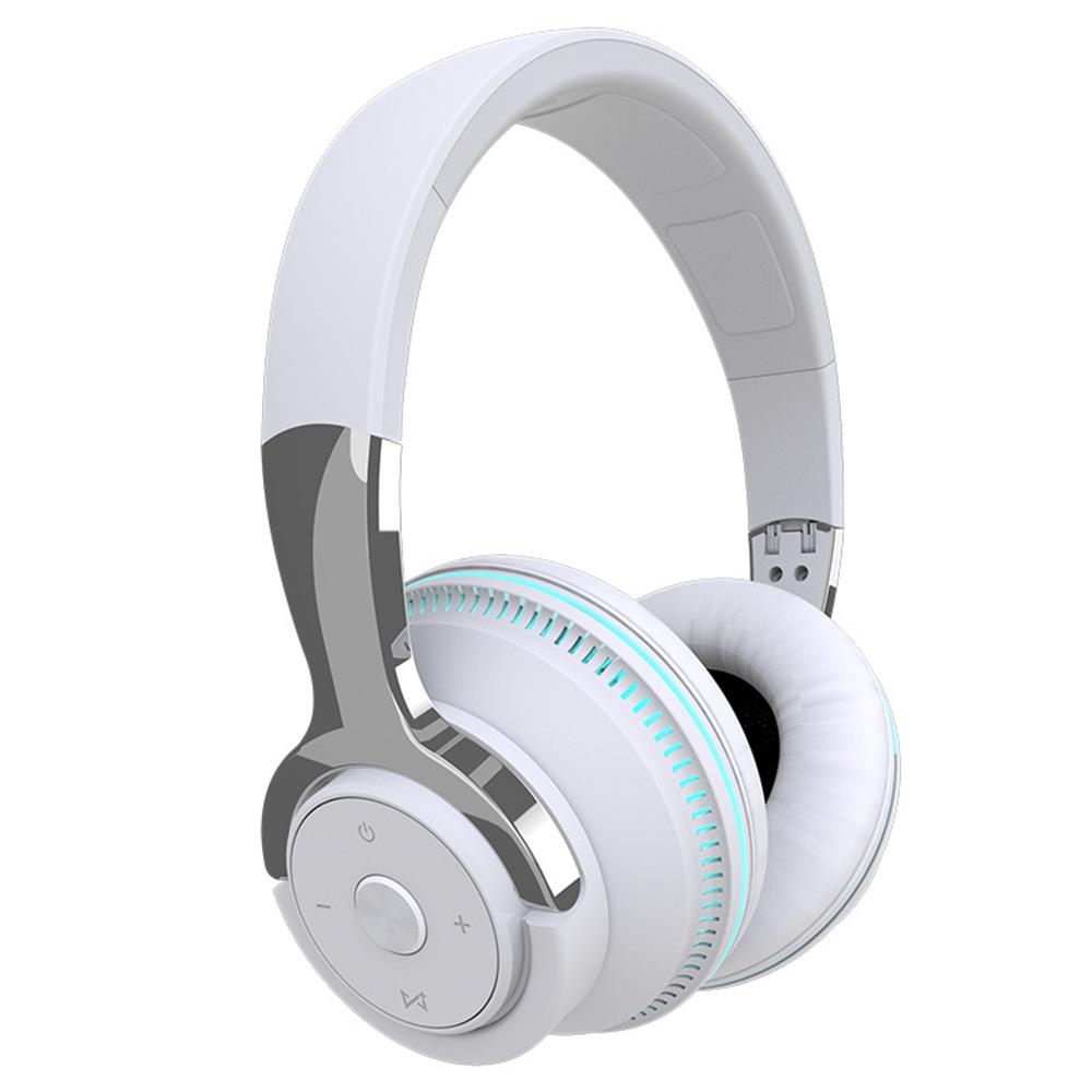 Headworn Bluetooth Headset Earbuds Brilliant Luminous Heavy Folding Retractable Card Headset Wireless Bluetooth 5.0 Headphones