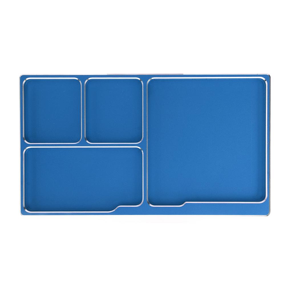 Tavă pentru șuruburi RC Aliaj de aluminiu cu suport magnetic Instrument de reparare RC Disc pentru șuruburi pentru întreținere Exterior