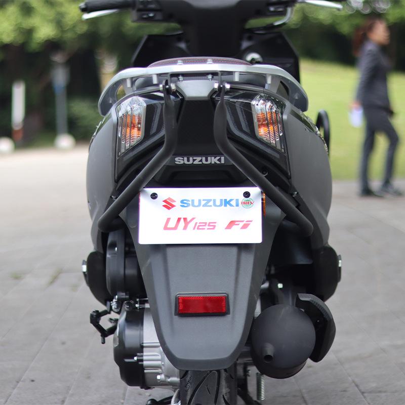 Leichtmotorrad Suzuki UY125 Schutz-Kollisionsschutzstangen - Vorder- und Hinterradstoßstangen aus Kohlenstoffstahl