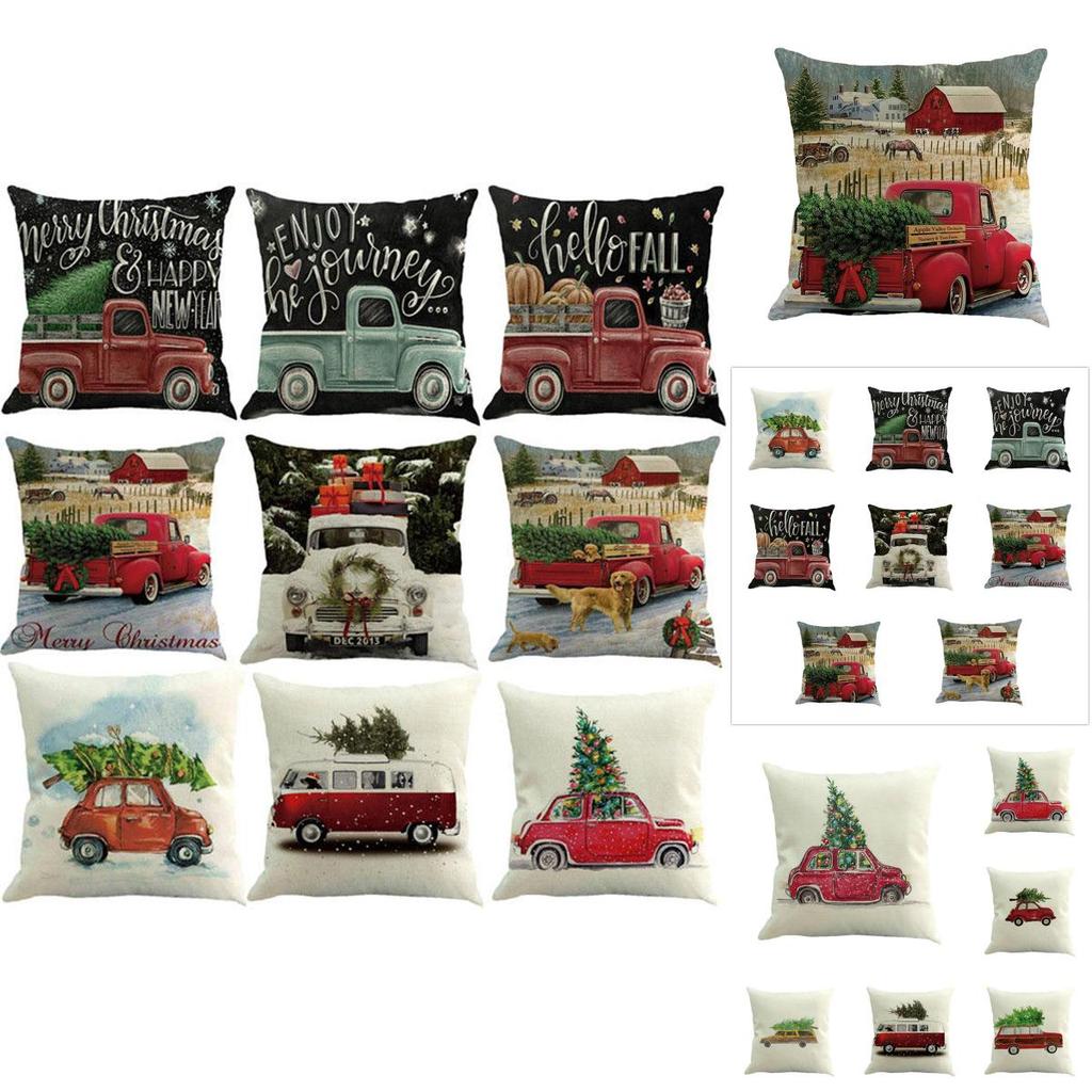 Versatile Cotton Linen Christmas Cushion Cover For Sofa Car Home Decor With Timeless Design
