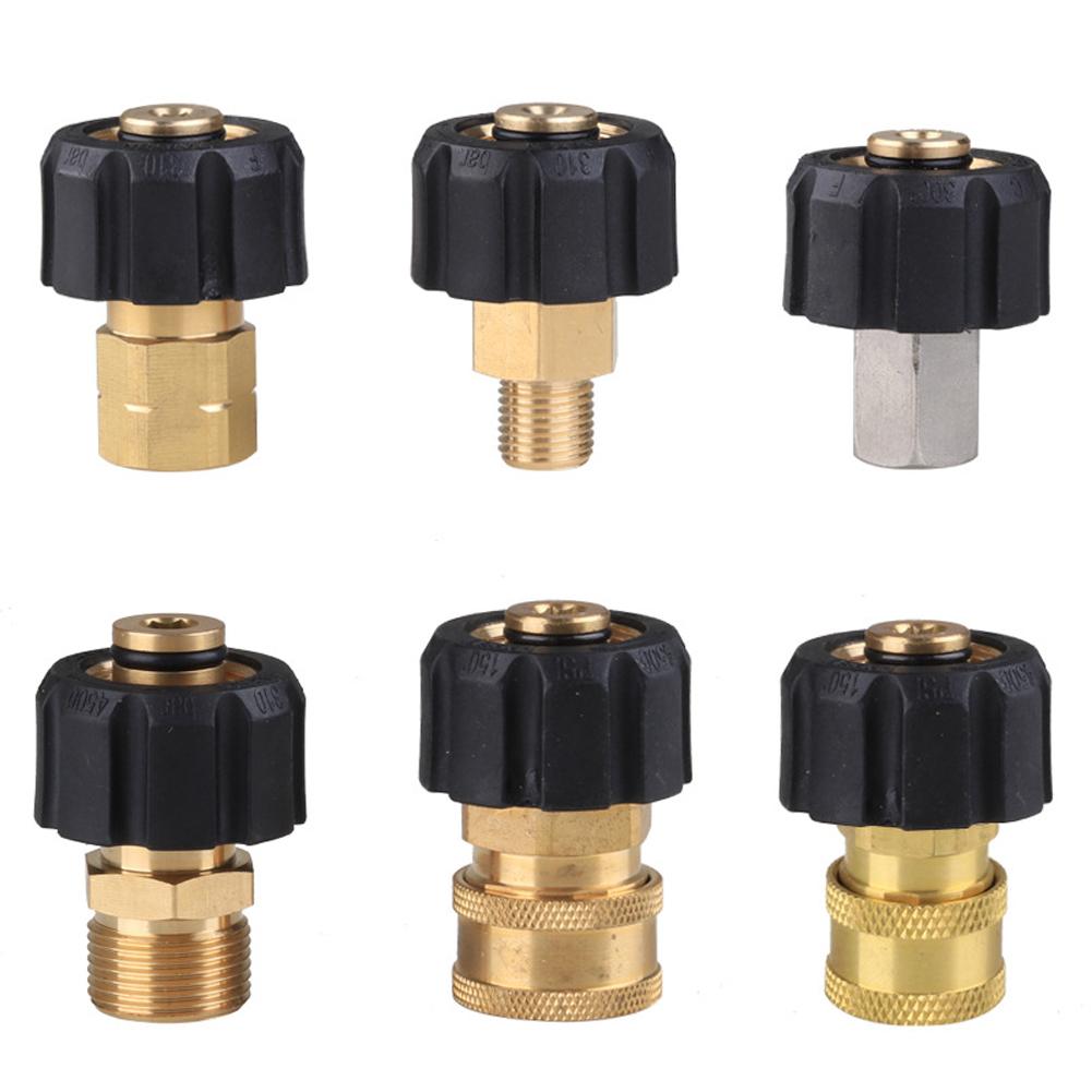 Rýchlospojky pre vysokotlakový čistič M22 14 mm na 3/8 palca a 1/4 palca Adaptér na hadicu a pištoľ vysokotlakového čističa Max 5000 PSI