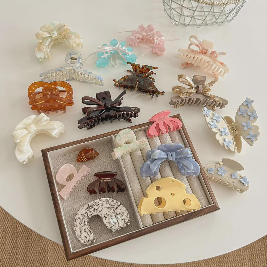 Tulip Cherry 2024 High-End Spotted Dog Hair Clip