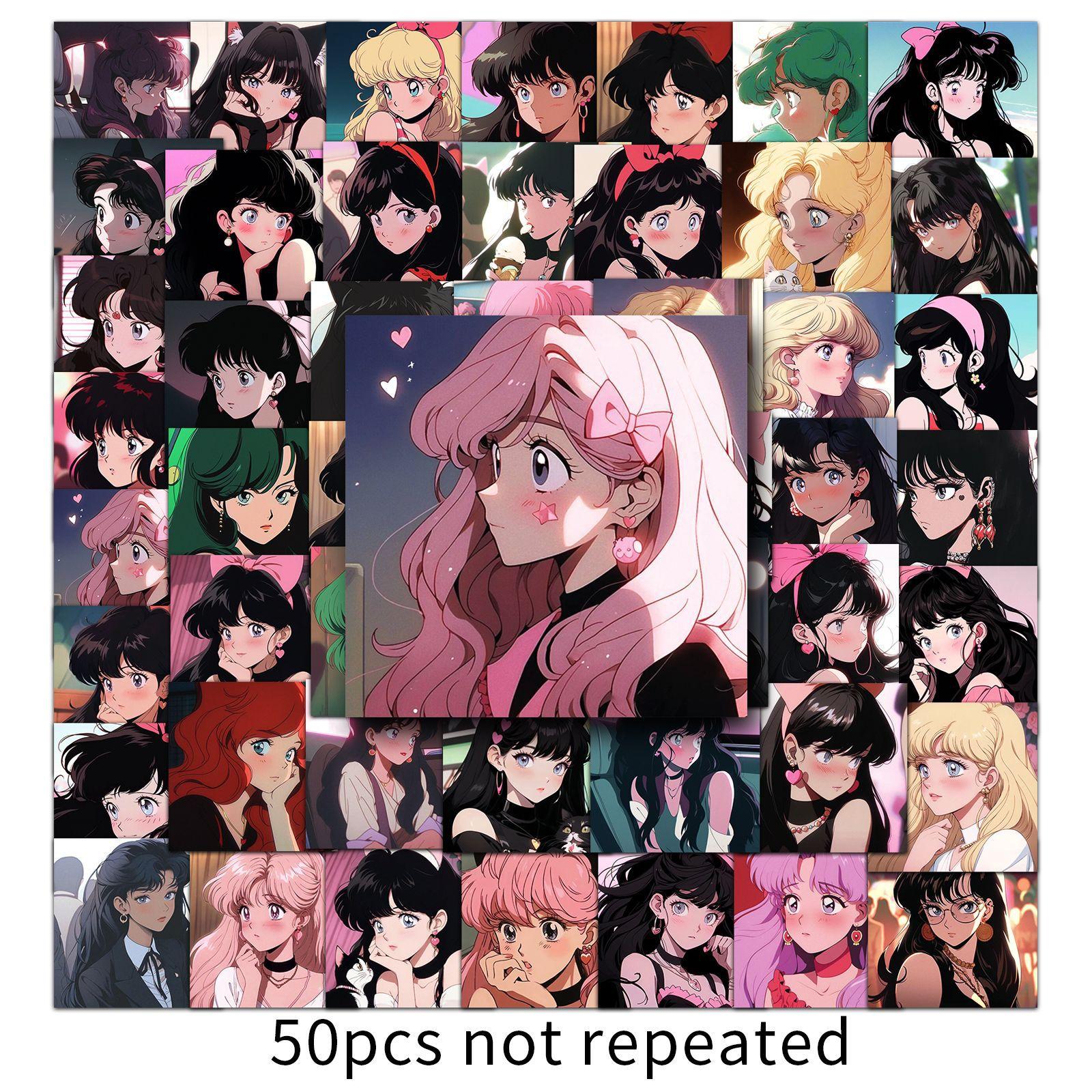 

50 2D Аватаров Девушек Граффити Персонализированные Креативные Наклейки Гука DIY Чехол для Мобильного Телефона Чемодан Водонепроницаемые