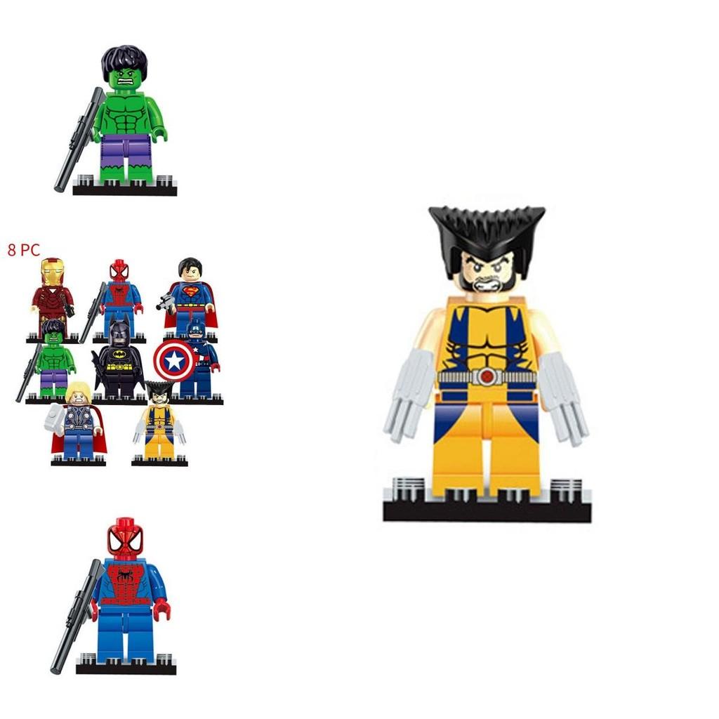 Superhero Building Blocks Toy Set With Diy Assembly For Kids Collectors