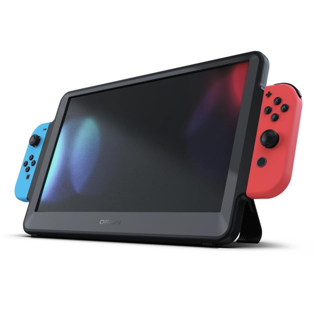ORION by HD IPS Gaming-Monitor mit Speicher für Nintendo Switch-Konsole, kompatibel mit DVD, USB, HDMI, tragbarer Gaming-Monitor mit zweitem Aufwärtsschalter, 11,6 Zoll