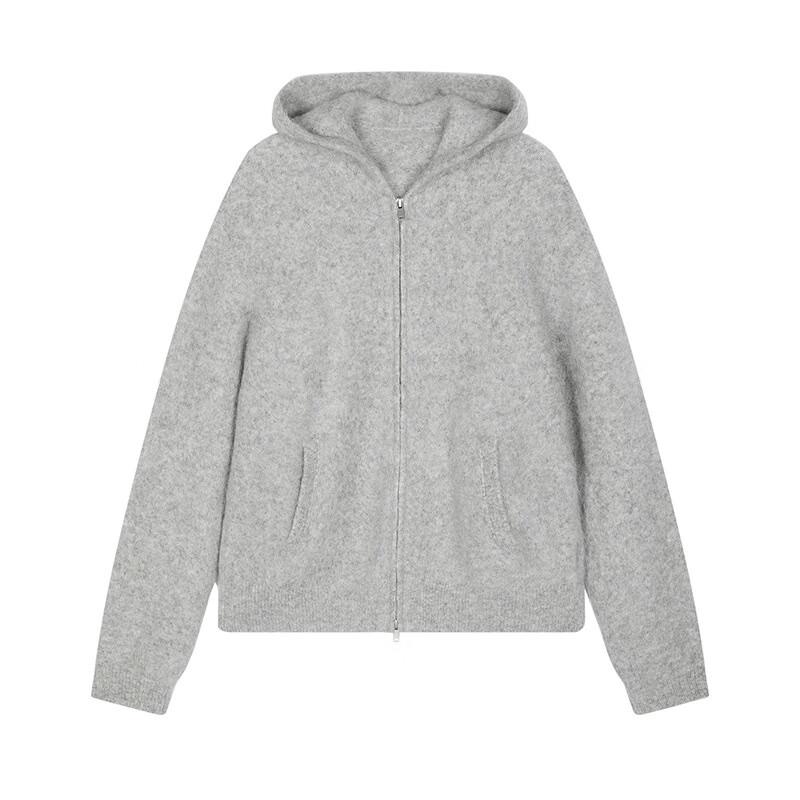 JNBY 2025 Winter Hooded Knit Cardigan