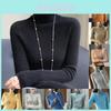 Korean Style Turtleneck Knit Sweater For Women With Ribbed Design For Casual Wear