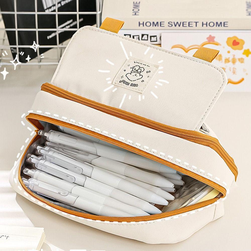 Large-capacity Pencil Bag Multi-function Storage Bag Stationery Case  Student School Supplies