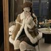 Fur jacket women's autumn and winter high sense light fashion model locomotive style short hair coat thickened