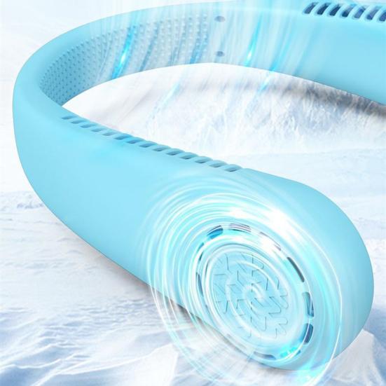 Neck Fan, Lightweight Bladeless Hanging Portable Fan, Hands Free Fan 3 Speed Adjustable Design, Long Battery Life Personal
